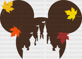 Disneyland Mickey And Minnie Design - Fall Dtf Transfer Adult Unisex S & M (10’’) / (See Imaging)