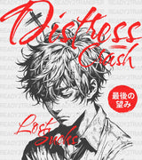 Distress Crash - Anime Dtf Heat Transfer Adult Unisex S & M (10’’) / Dark Color Design (See Imaging)