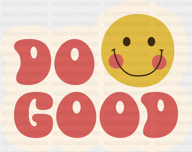 Do Good Smiley - Minimal UV Sticker Permanent UV DTF Decal