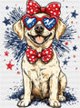 Dog And Fireworks - 4th Of July DTF Transfer