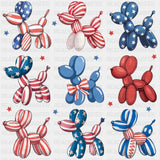 Dog Balloons - 4th Of July DTF Transfer