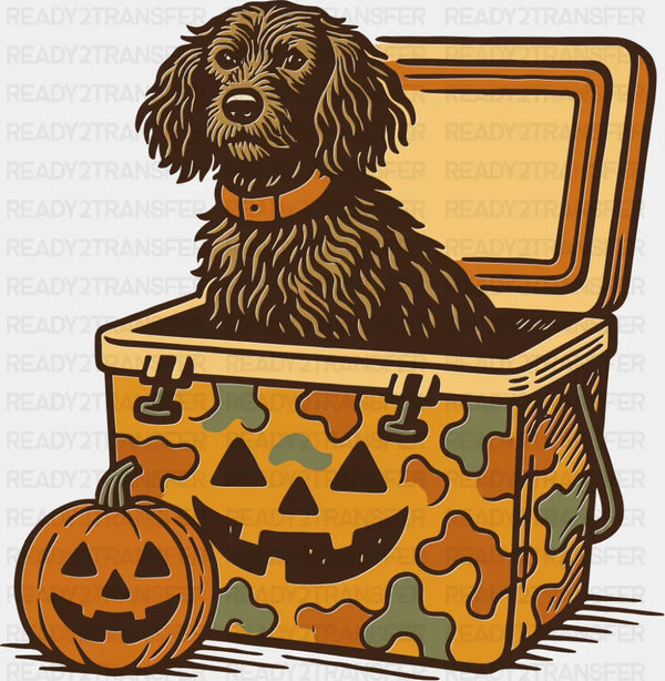 Dog In A Chiller Box - Halloween DTF Transfer