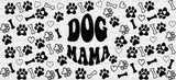Dog Mama Paw Hearts - Pets Cup Wrap Uv Sticker Permanent Dtf Decal
