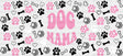 Dog Mama Pink And White - Pets Cup Wrap Uv Sticker Permanent Dtf Decal
