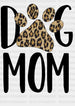 DOG MOM PAW DTF Transfer ready2transfer Black