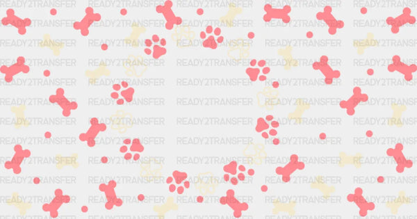 Dog Paw And Treats - Pets Cup Wrap UV Sticker Permanent UV DTF Decal