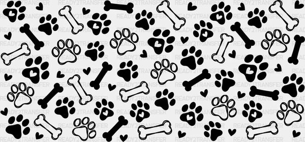 Dog Treats Dark Design - Pets Cup Wrap UV Sticker Permanent UV DTF Decal