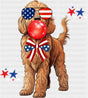 Dog With Glasses - 4th Of July DTF Transfer