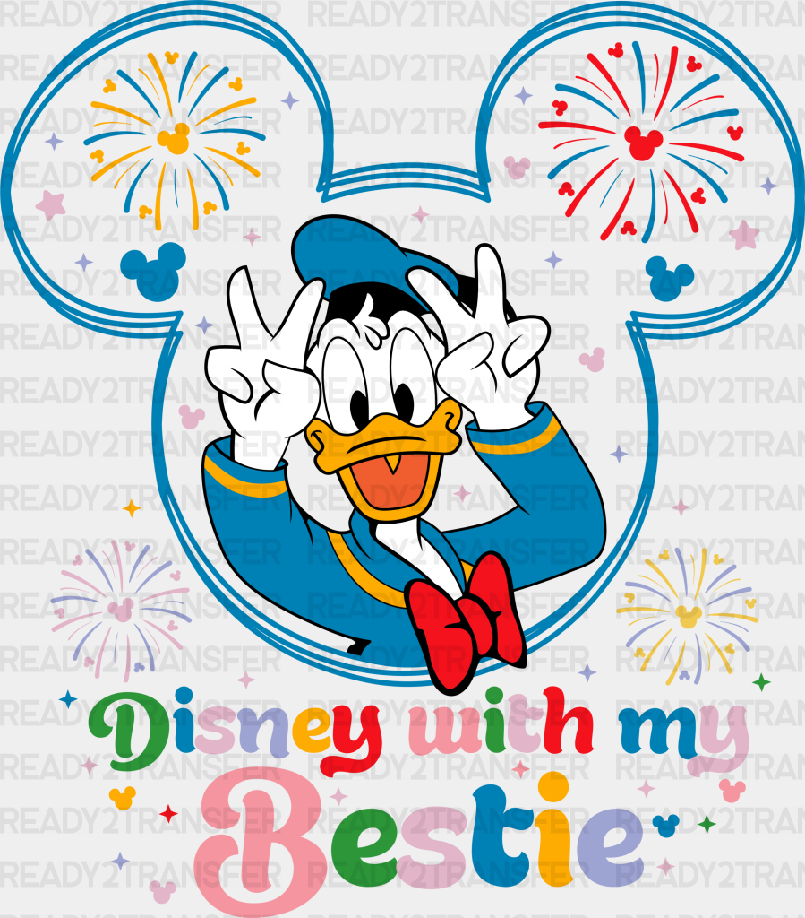 Donald Best Day Ever Disney Dtf Transfer