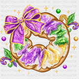 Donut - Mardi Gras DTF Transfers ready2transfer