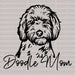 Doodle Mom DTF Transfer ready2transfer Black