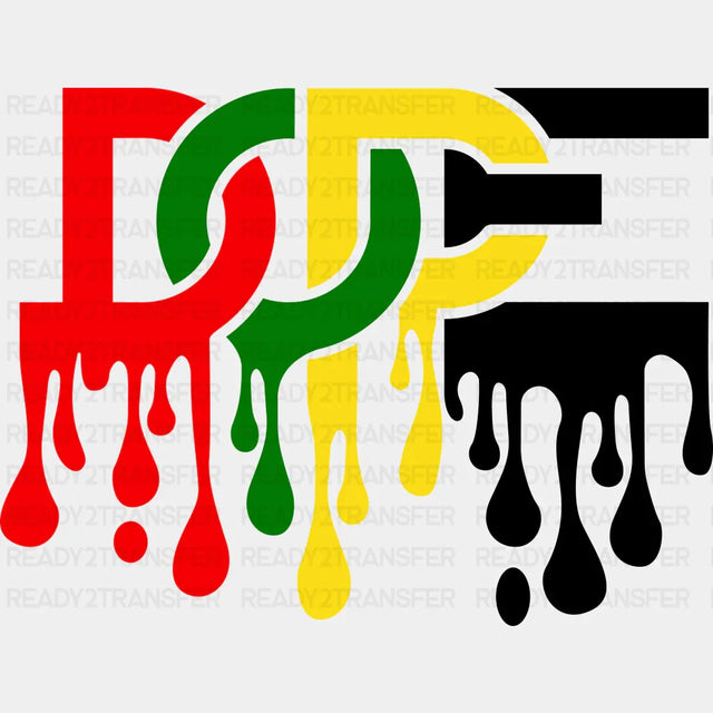 Dope Blm Dtf Transfer Adult Unisex - S & M (10’) / Black