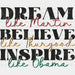 Dream Like Martin BLM DTF Transfer ready2transfer Black
