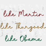 Dream Like Martin Blm Dtf Transfer Adult Unisex - S & M (10’) / White