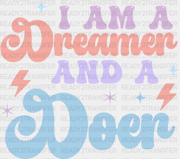 Dreamer And A Doer - Kids DTF heat transfer