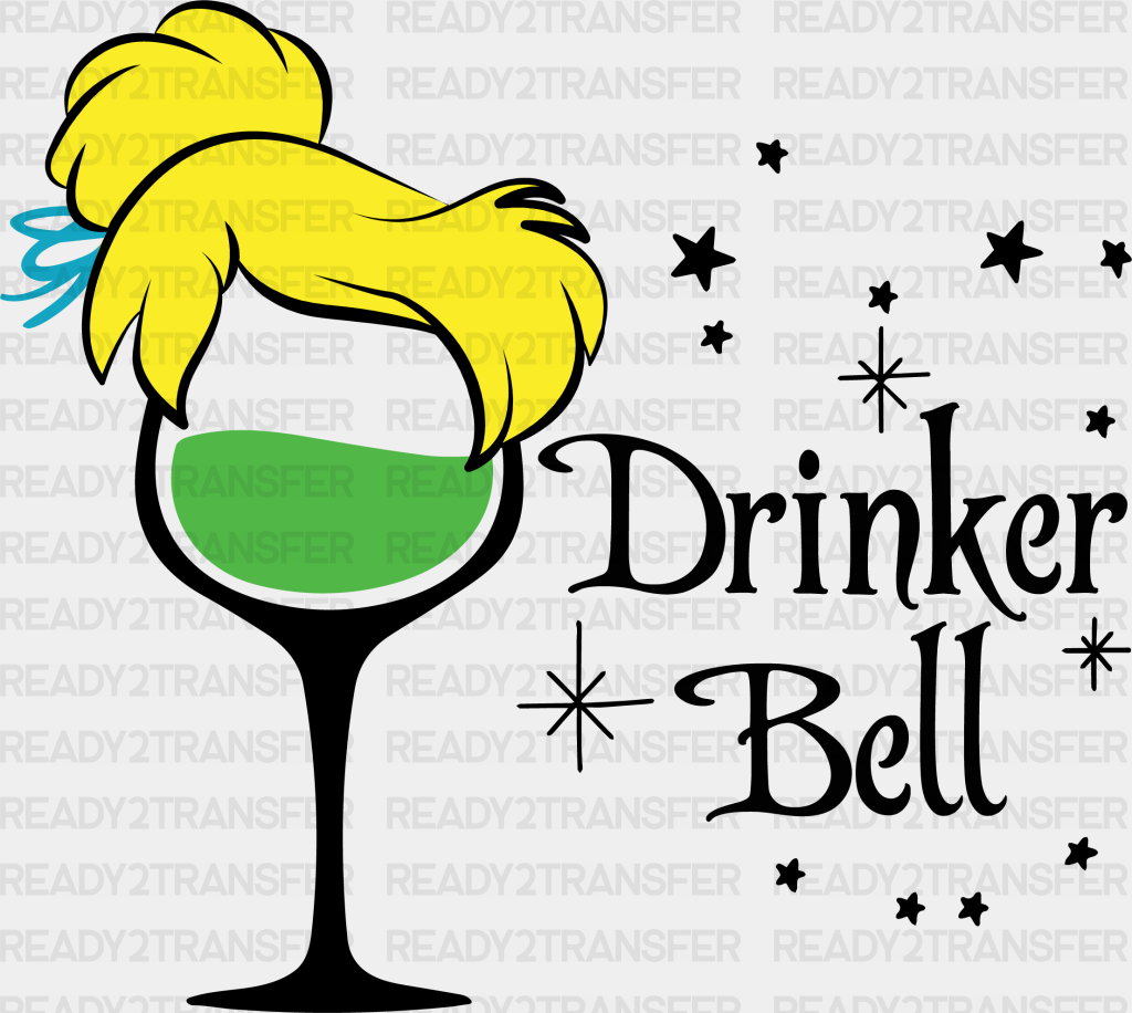 Drinker Bell Disney Dtf Transfer