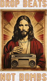 Drop Beats Not Bombs - Christianity DTF Transfer