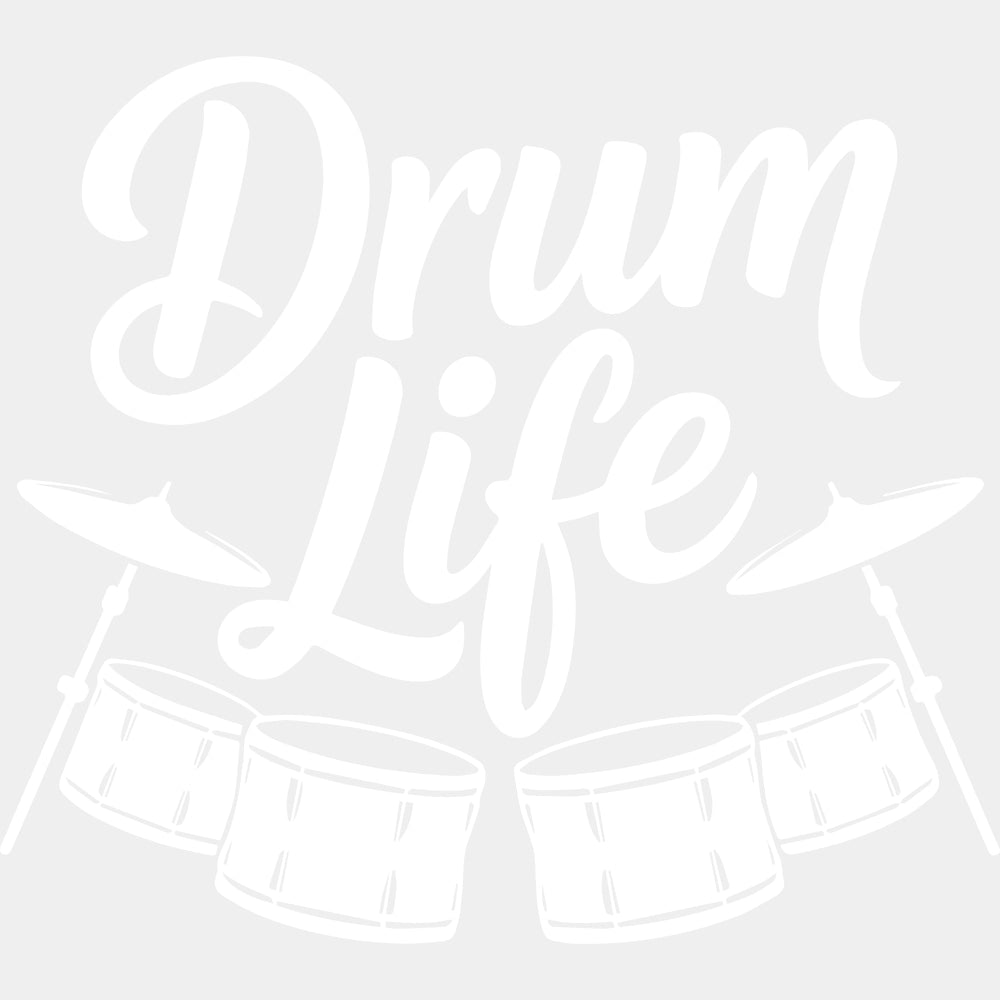 Drum Life - Music DTF Transfers ready2transfer Light Color Design (See Imaging)
