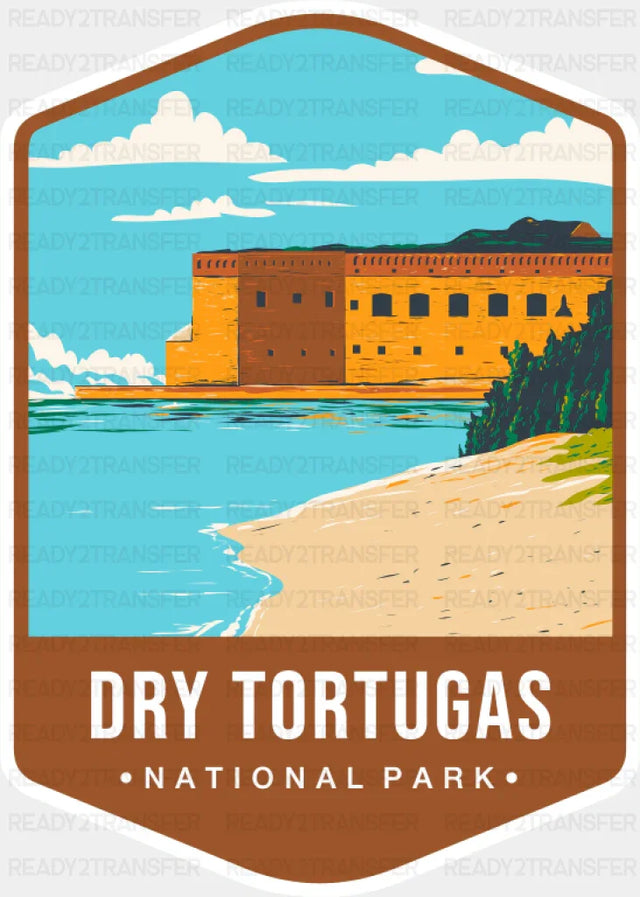 Dry Tortugas National Park Colorful Design - National Parks DTF Transfer ready2transfer