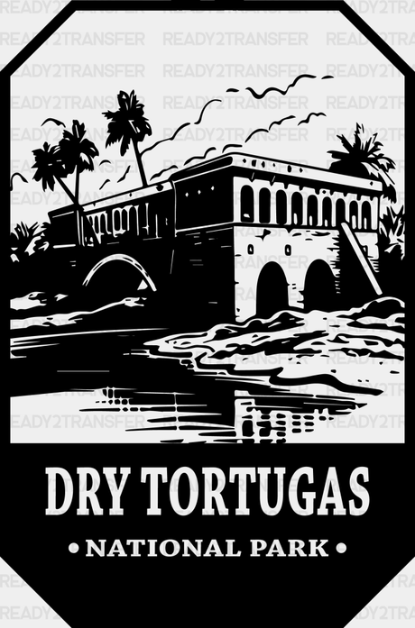 Dry Tortugas National Park Design - Parks Dtf Transfers Adult Unisex S & M (10’) / Black