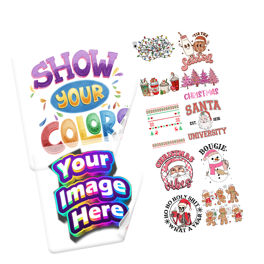 Custom DTF heat transfers for apparel