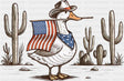 Duck Carrying US Flag - 4th Of July DTF Transfer