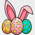 Easter Colorful Eggs Dtf Heat Transfer Design