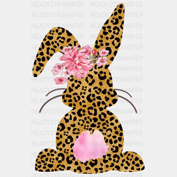 Easter Leopard Bunny DTF Heat Transfer, Easter Design