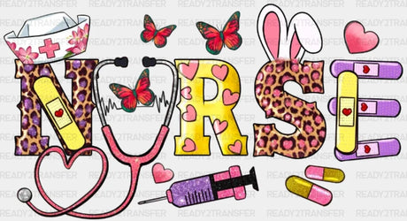 Easter Nurse Dtf Heat Transfer Design