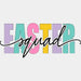 Easter Squad DTF Heat Transfer, Easter Design ready2transfer Black
