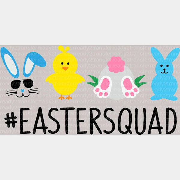 Easter Squad DTF Heat Transfer, Easter Design