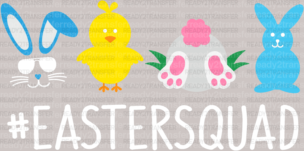 Easter Squad DTF Heat Transfer, Easter Design - ready2transfer