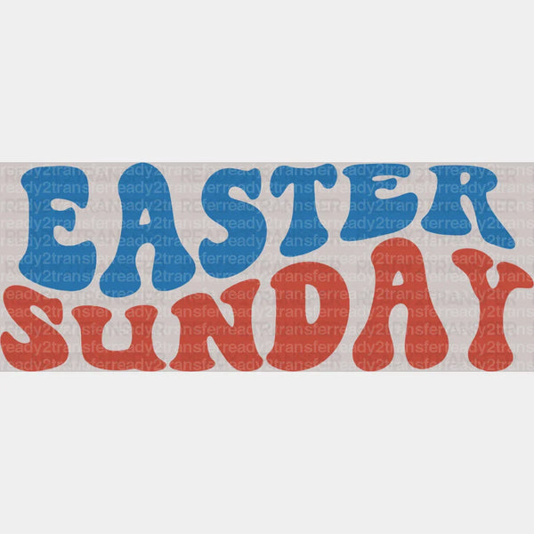Easter Suday DTF Heat Transfer, Easter Design