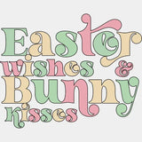 Easter Wishes & Bunny Kisses Dtf Heat Transfer Design
