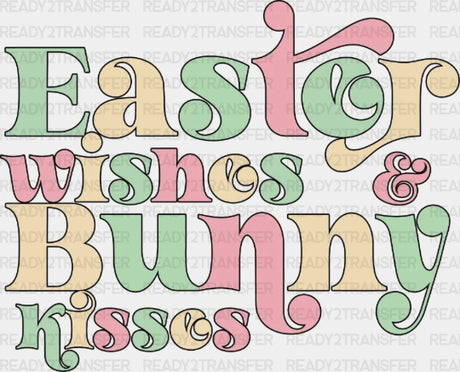 Easter Wishes & Bunny Kisses Dtf Heat Transfer Design