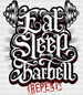 Eat Sleep Barbell Repeat - Gym DTF Heat Transfer ready2transfer White
