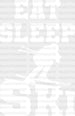 Eat Sleep Ski - Skiing DTF Heat Transfer ready2transfer White