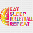 Eat Sleep Volleyball Repeat - Volleyball DTF Transfers ready2transfer