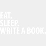 Eat, Sleep, Write A Book - Writing DTF Transfers ready2transfer Light Color Design (See Imaging)