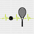 ECG Line - Tennis DTF Transfers ready2transfer Dark Color Design (See Imaging)