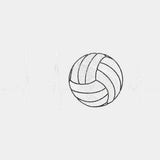ECG Line & Volleyball - Volleyball DTF Transfers ready2transfer Light Color Design (See Imaging)