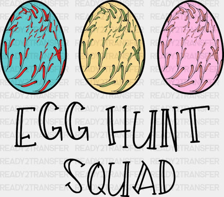 Egg Hunt Squad Easter Dtf Heat Transfer Design