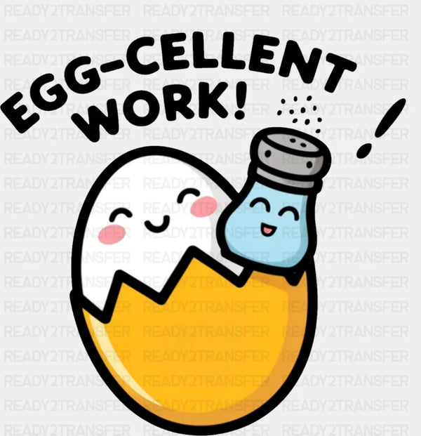 Eggcellent Work - Minimal UV Sticker Permanent UV DTF Decal