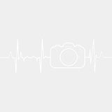 EKG Line & Camera - Photography DTF Transfers ready2transfer Light Color Design (See Imaging)