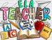 Ela Teacher Design - Teachers DTF heat transfer ready2transfer Black