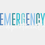 Emergency Department Blue - ER Nurse DTF Transfers ready2transfer Light Color Design (See Imaging)