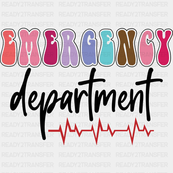 Emergency Department ECG Line B&W - ER Nurse DTF Transfers