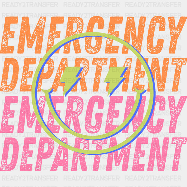 Emergency Department Green Smiley - ER Nurse DTF Transfers ready2transfer