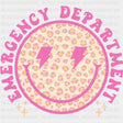 Emergency Department Pink Smiley - ER Nurse DTF Transfers ready2transfer