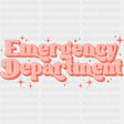 Emergency Department Pink Sparkles - ER Nurse DTF Transfers ready2transfer